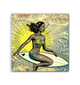 Surfing 1 16 Wrapped Canvas - Beyond T-shirts